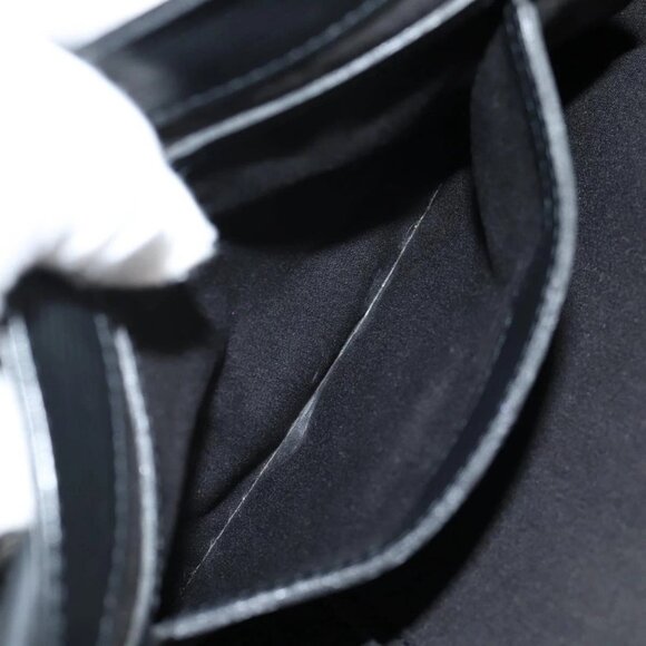 LOUIS VUITTON Epi Sac Plat PM Hand Bag Black M58658 LV Auth 141997V - Picture 13 of 16